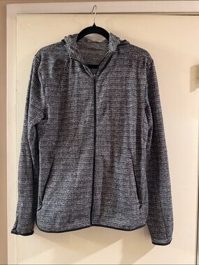 lululemon athletica Men's Heathered Gray Full-Zip Hoodie